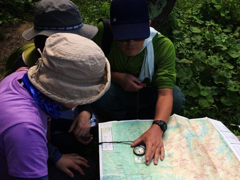 登山教室 地図読み講習 BC穂高