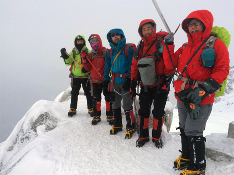 燕岳 イルカ 登山教室 厳冬の北アルプス 燕岳 冬山登山教室 BC穂高