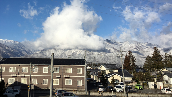 ３月１日 北アルプスの空