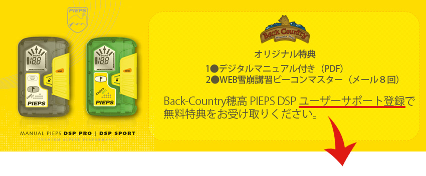 ピープス ビーコン PIEPS DSP アバランチトランシーバー PIEPS DSP