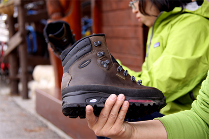 登山靴　お手入れ