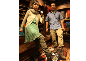 ぴったりフィットな登山靴　試履き